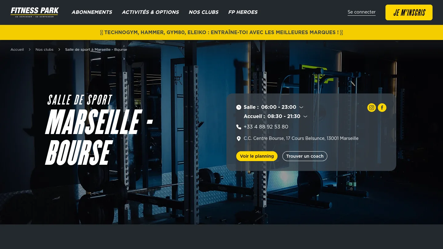 Fitness Park Marseille Bourse