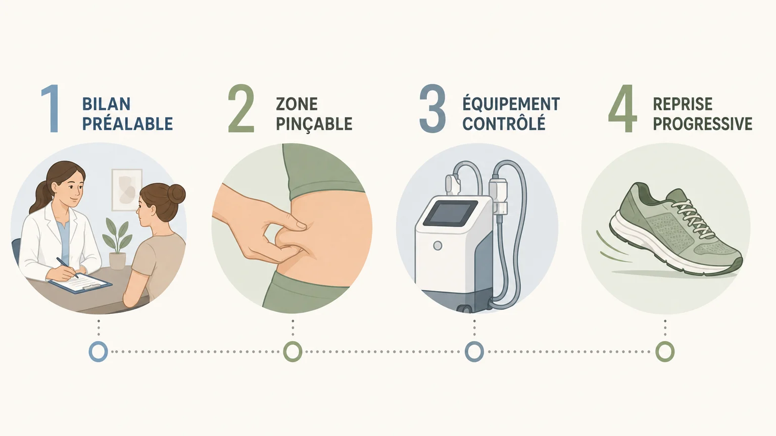 Checklist des critères à vérifier avant une séance de cryolipolyse pour sportif