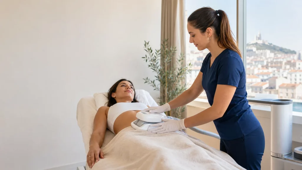Séance de cryolipolyse du corps à Marseille