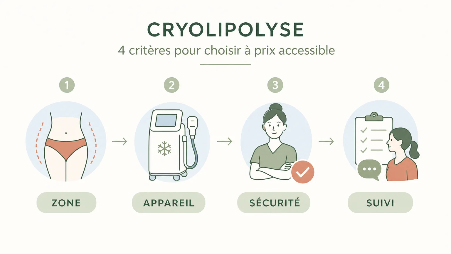 Checklist des critères pour choisir une cryolipolyse à prix accessible