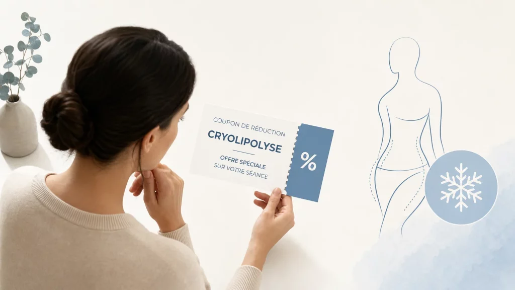 Vérification d’une offre de cryolipolyse avec coupon promotionnel